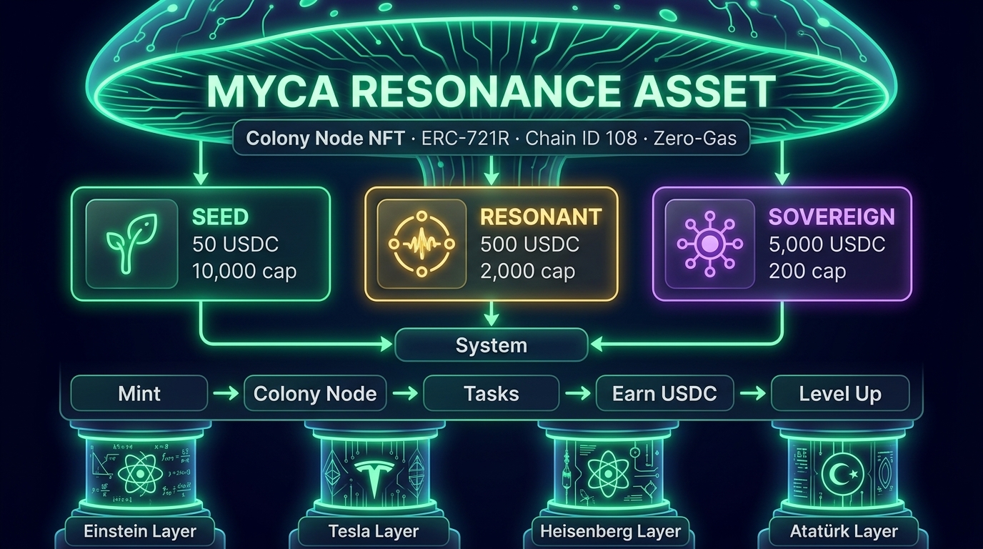MYCA Resonance Asset 3-Tier Architecture
